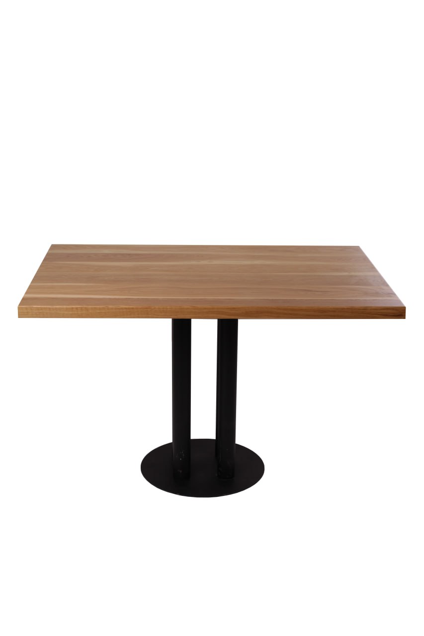 Столешница прямоугольная 120*80 из дубовых ламелей